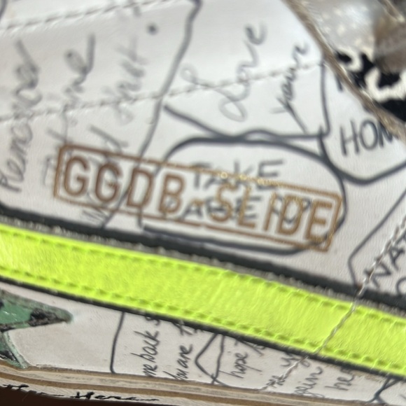 Golden Goose slides size 7 (37) one of a kind! Custom slides!! 💜💜🩷🩷 - Picture 9 of 9